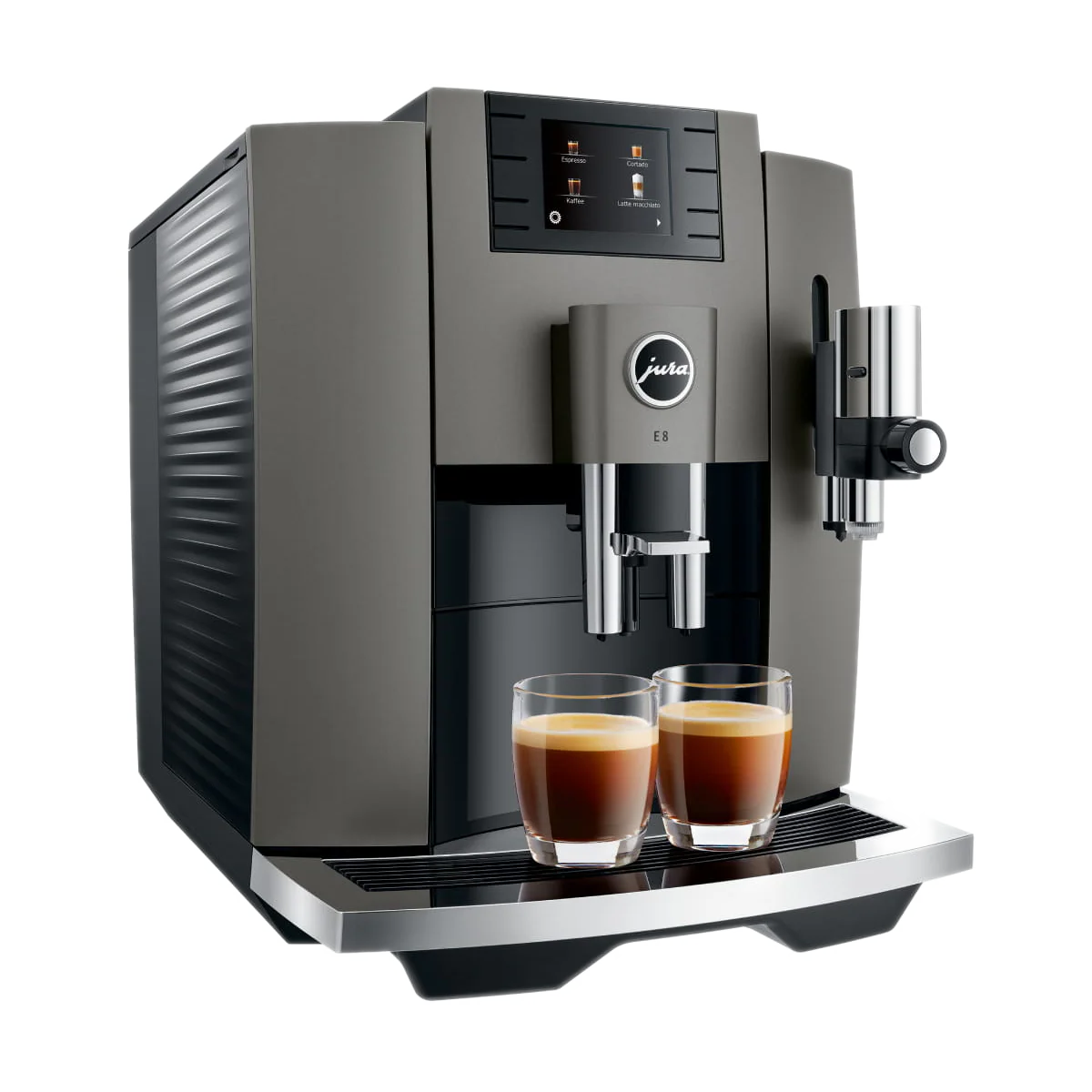 מכונת אספרסו Jura E8 Dark Inox נירוסטה כהה דור 3 - Image 3