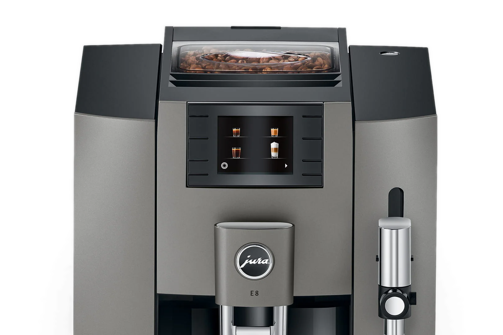 מכונת אספרסו Jura E8 Dark Inox נירוסטה כהה דור 3 - Image 4