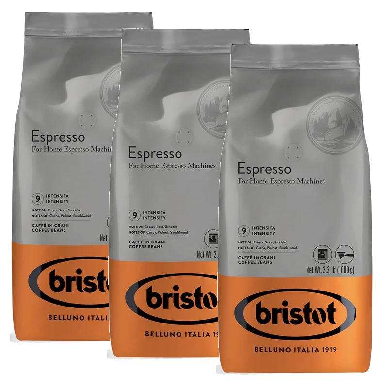 3 ืง"ื ืงืคื ืืจืืกืืื ืืกืคืจืกื Bristot espresso beans