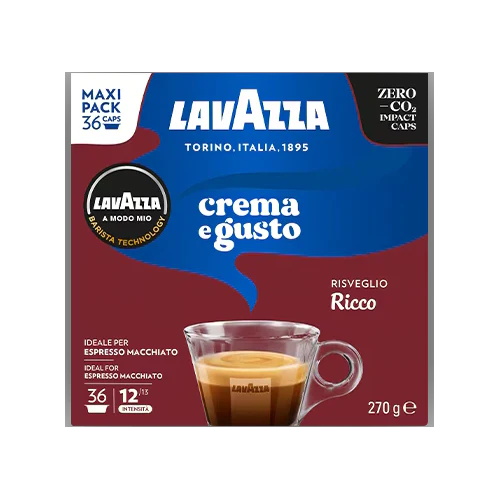 36 ืงืคืกืืืืช Crema E Gusto Ricco ืฉื Lavazza Amodo-Mio ืืงืืจืืืช - Image 2