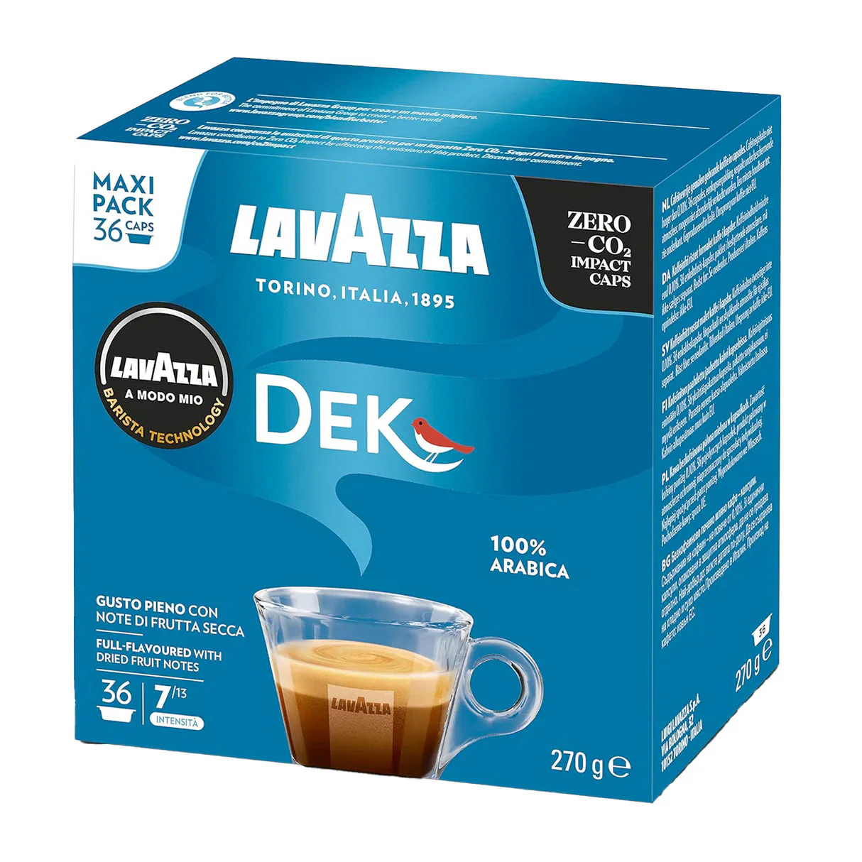 36 ืงืคืกืืืืช ื ืืื ืงืคืืื Lavazza Amodo-Mio DEK ืืงืืจืืืช