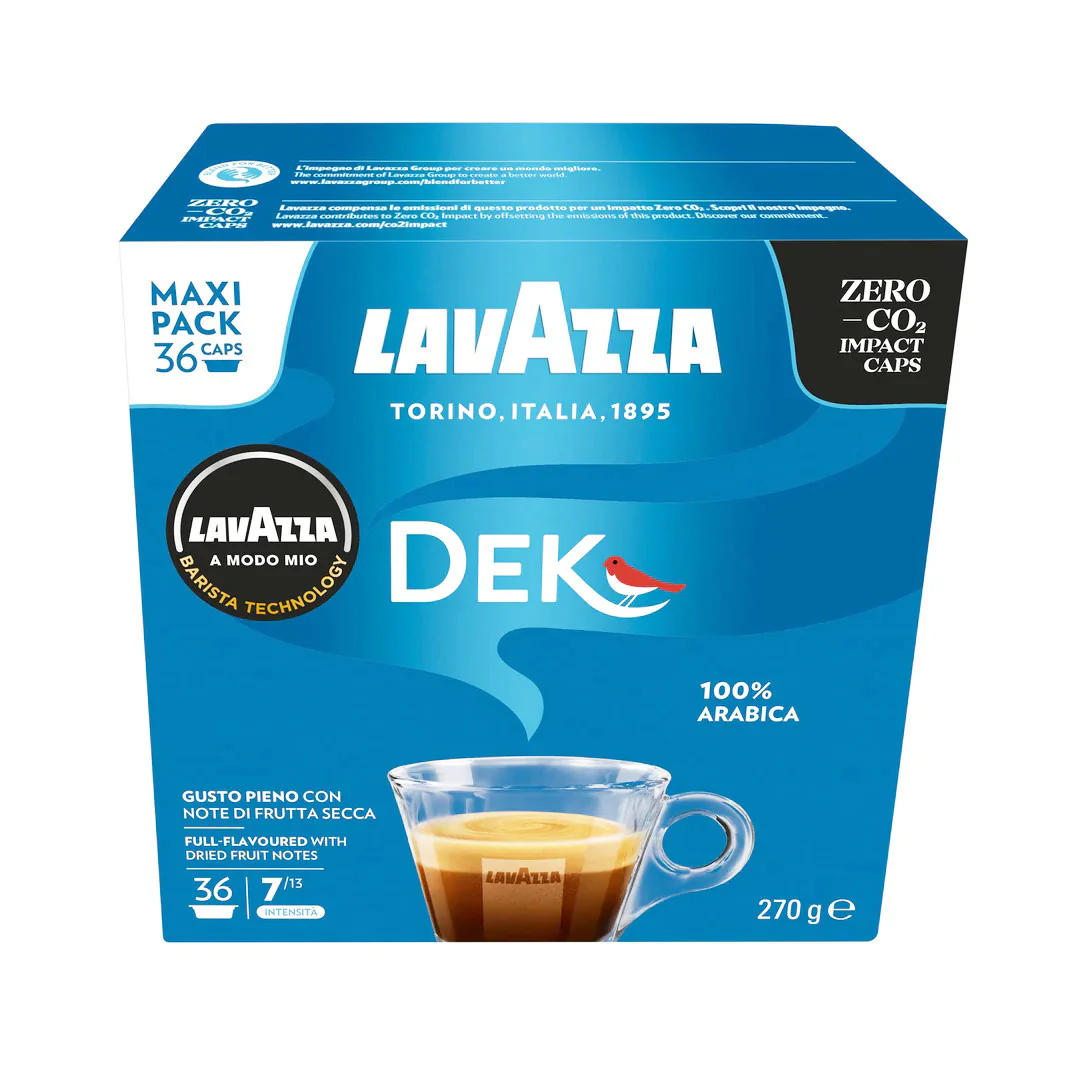 36 ืงืคืกืืืืช ื ืืื ืงืคืืื Lavazza Amodo-Mio DEK ืืงืืจืืืช - Image 2