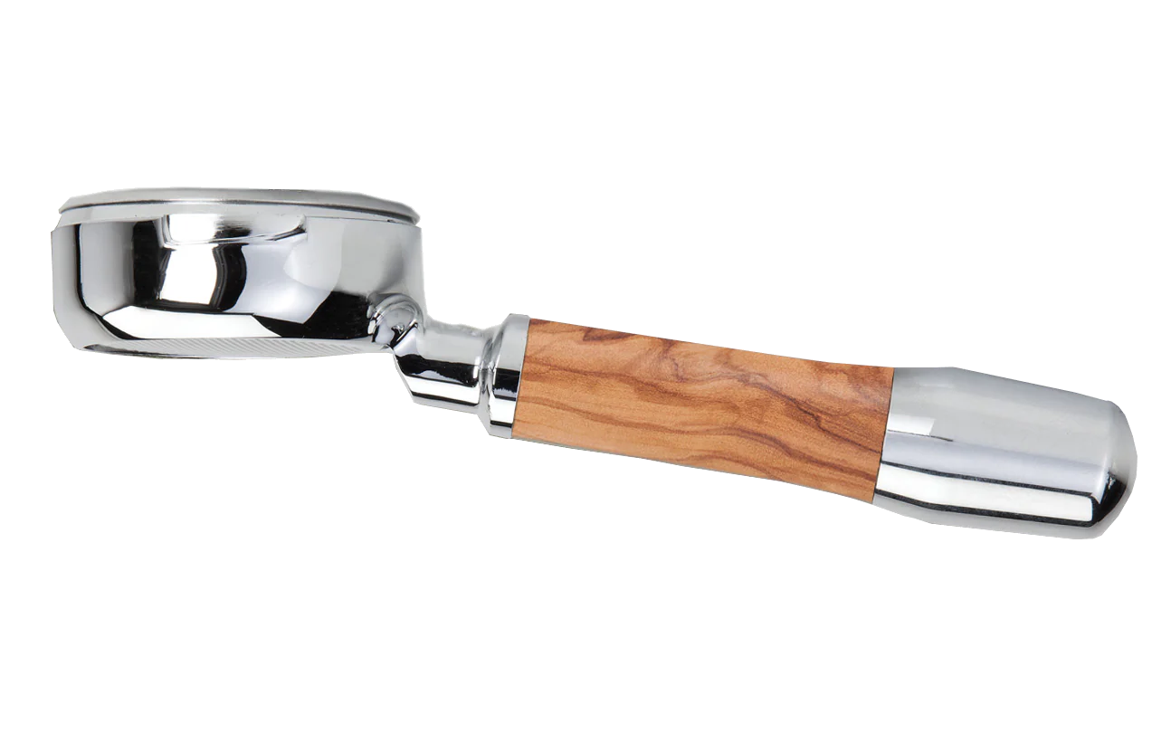 ืืืืช ืืืืื ืืชืืื ืืขืฅ ECM Stainless Steel Wood Portafilter Bottomless - Image 2