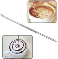 עיפרון לציור ציורים על הקפה Latte-Art