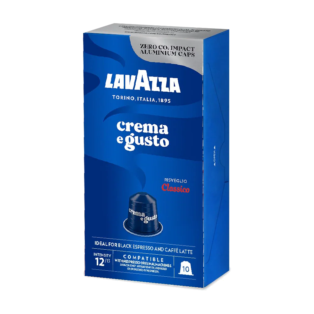 10 ืงืคืกืืืืช Lavazza Crema e Gusto Classico ืชืืืืืช ื ืกืคืจืกื