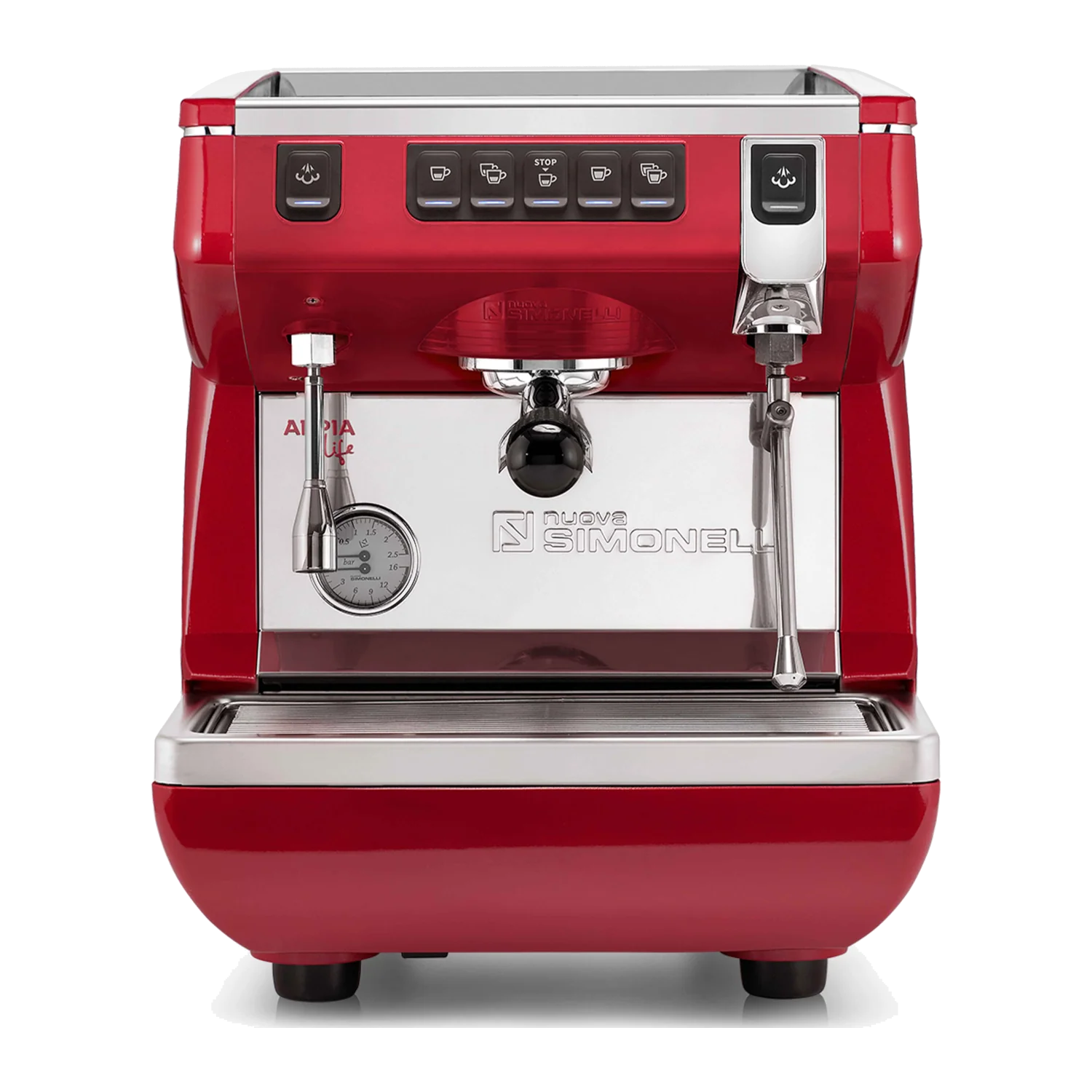 מכונת אספרסו מסחרית ראש אחד אדומה - Nuova Simonelli Appia Life 1G - Image 2