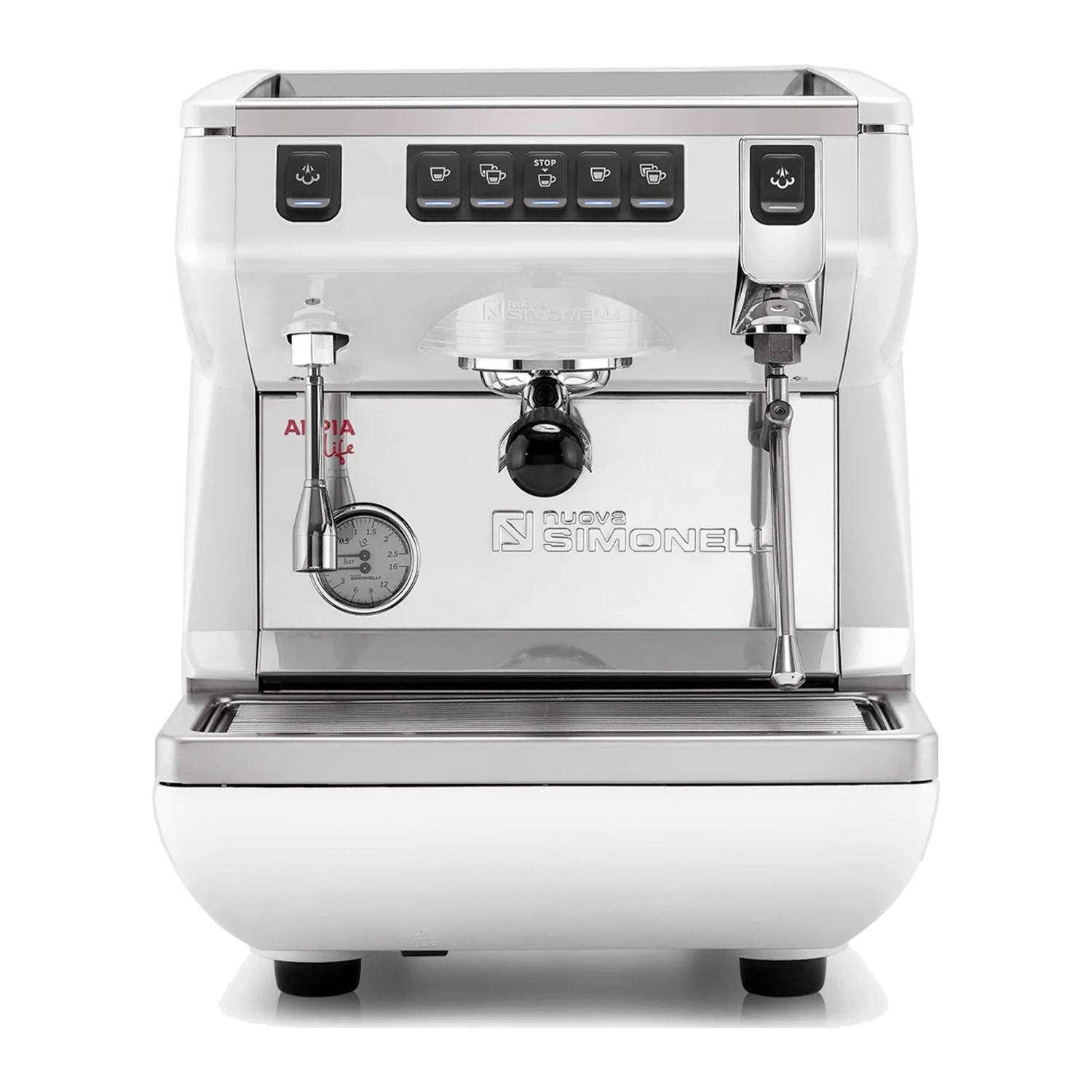 מכונת אספרסו מסחרית ראש אחד לבנה - Nuova Simonelli Appia Life 1G - Image 2