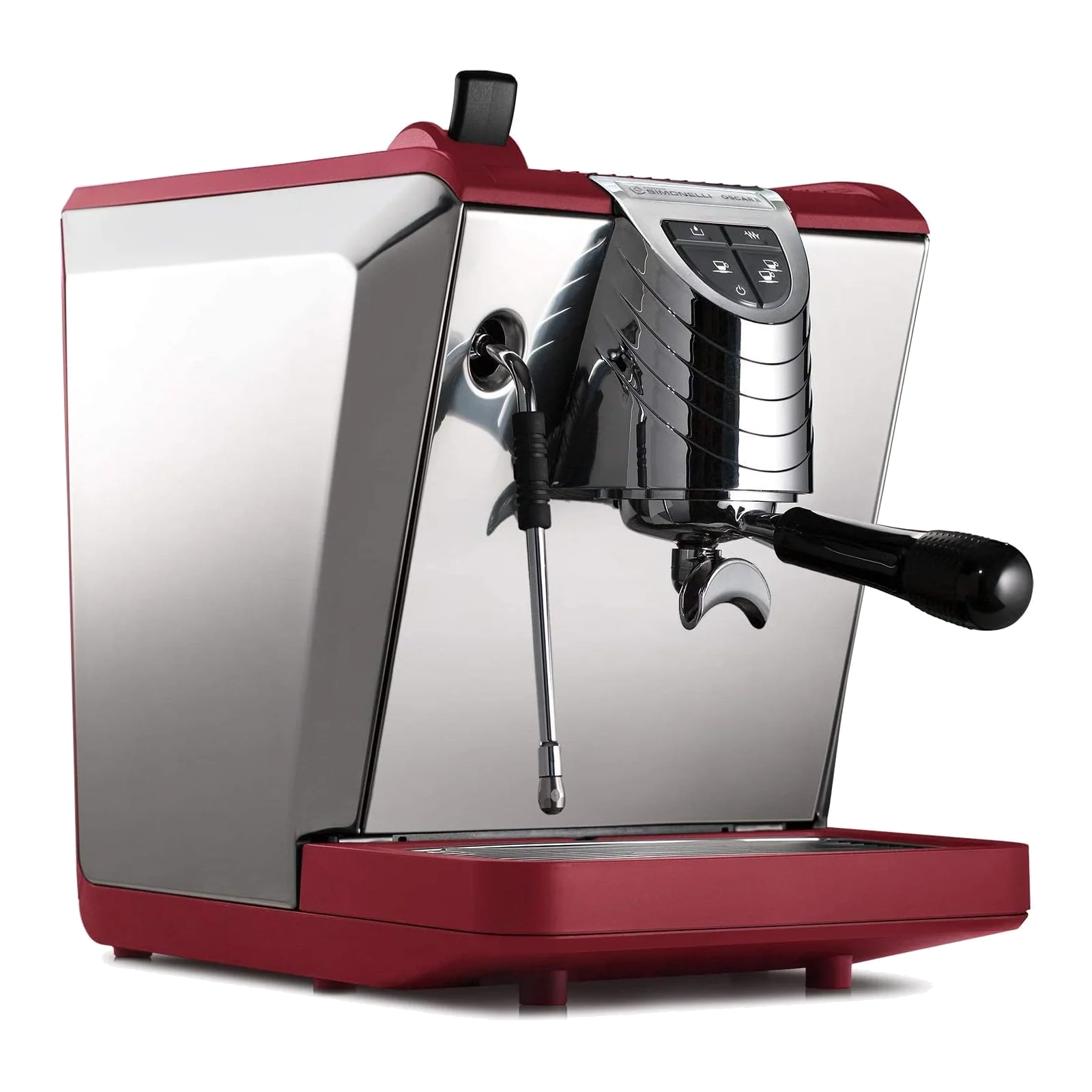 מכונת אספרסו מקצועית אדומה Nuova Simonelli Oscar II מתצוגה
